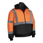 HI-VIZ ORANGE BOMBER JACKETS CLASS 3 - PROTECTIVE_CLOTHING